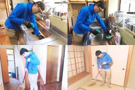 遺品整理作業後の清掃も安心